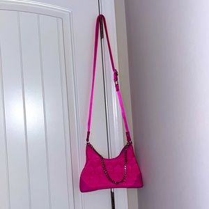 hot pink y2k purse